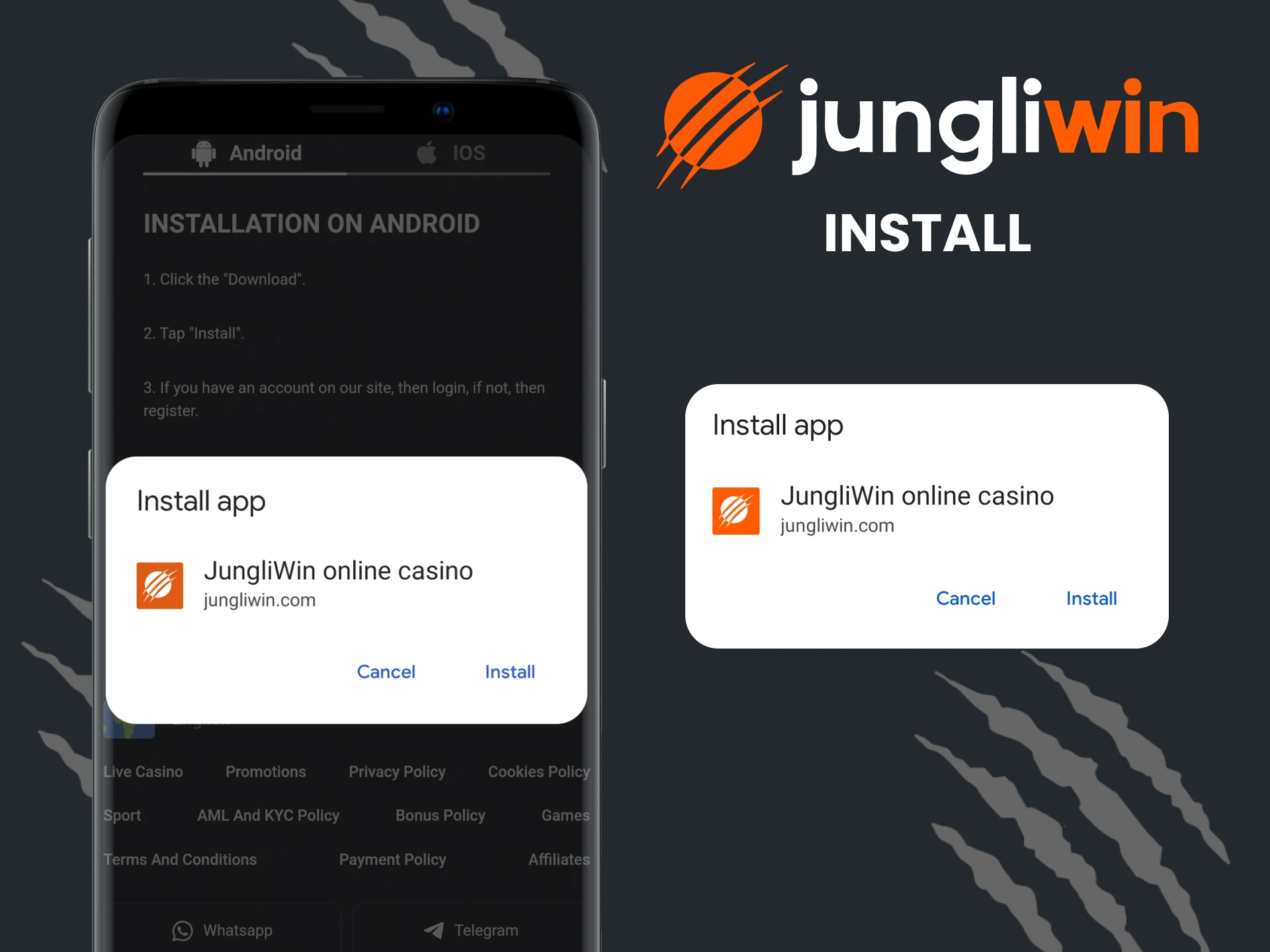 We will show you how to install the Jungliwin application.