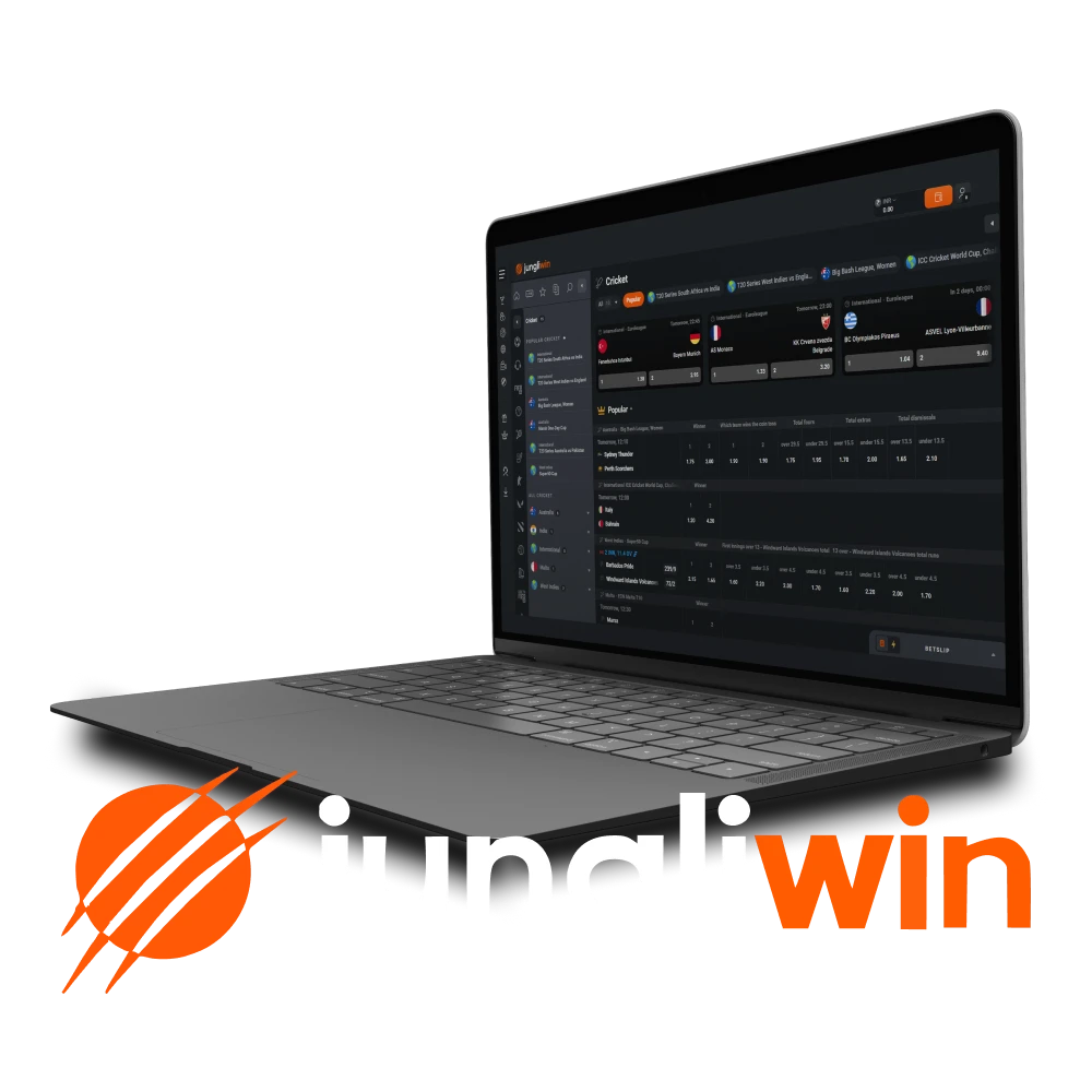 Choose cricket to bet on Jungliwin.