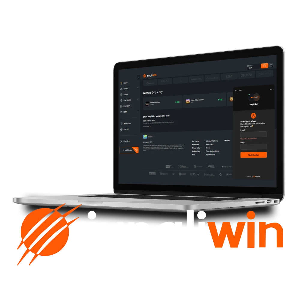 We will tell you about ways to contact Jungliwin support.