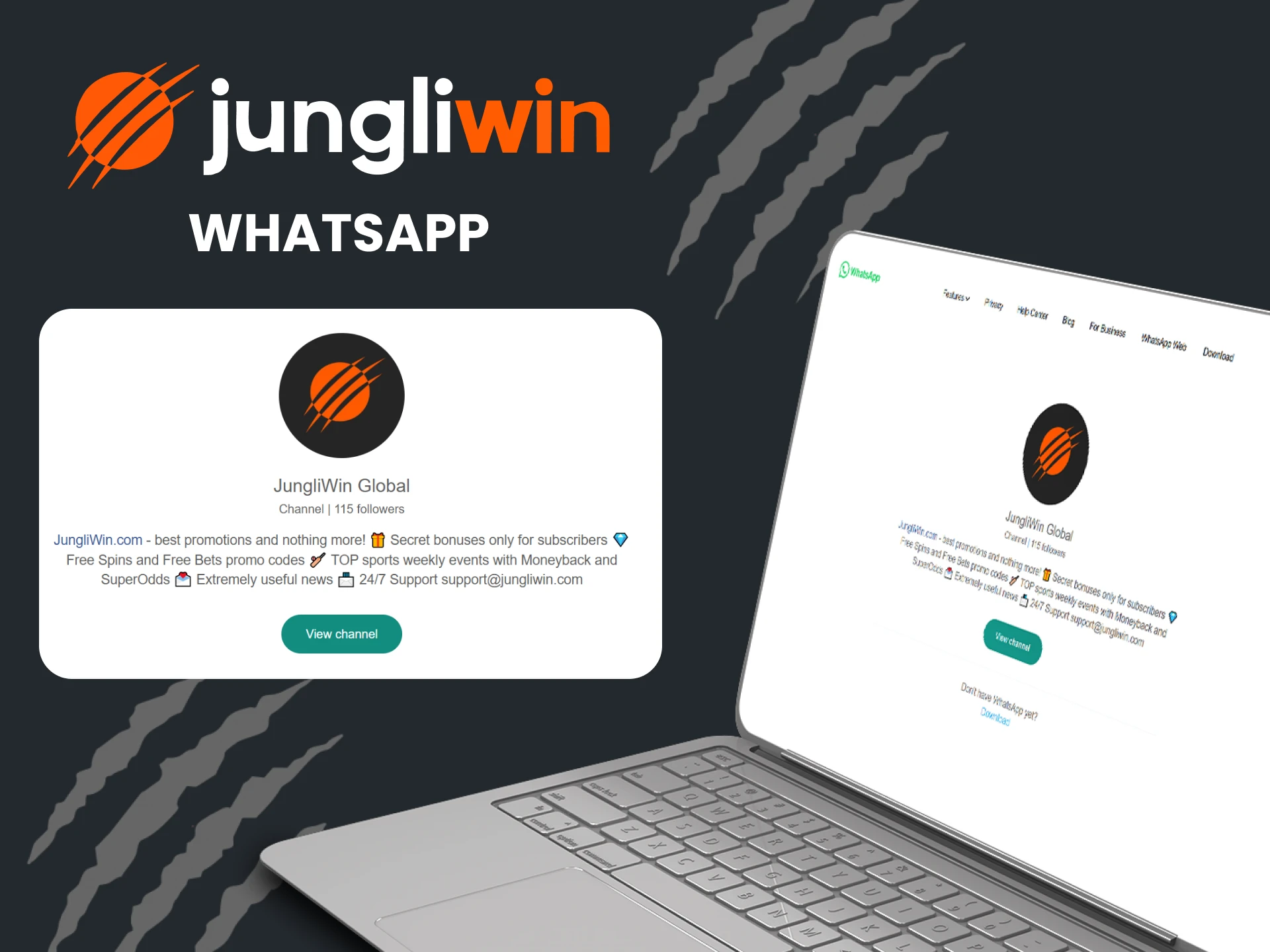 You can contact Jungliwin support via WhatsApp.